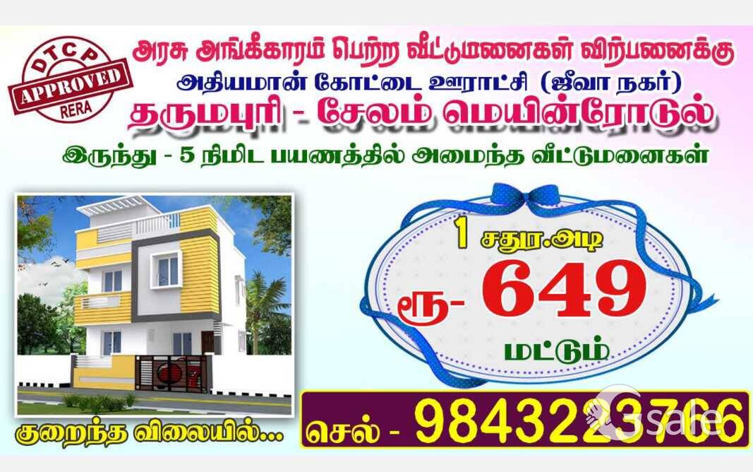 Dharmapuri low budget plot sale