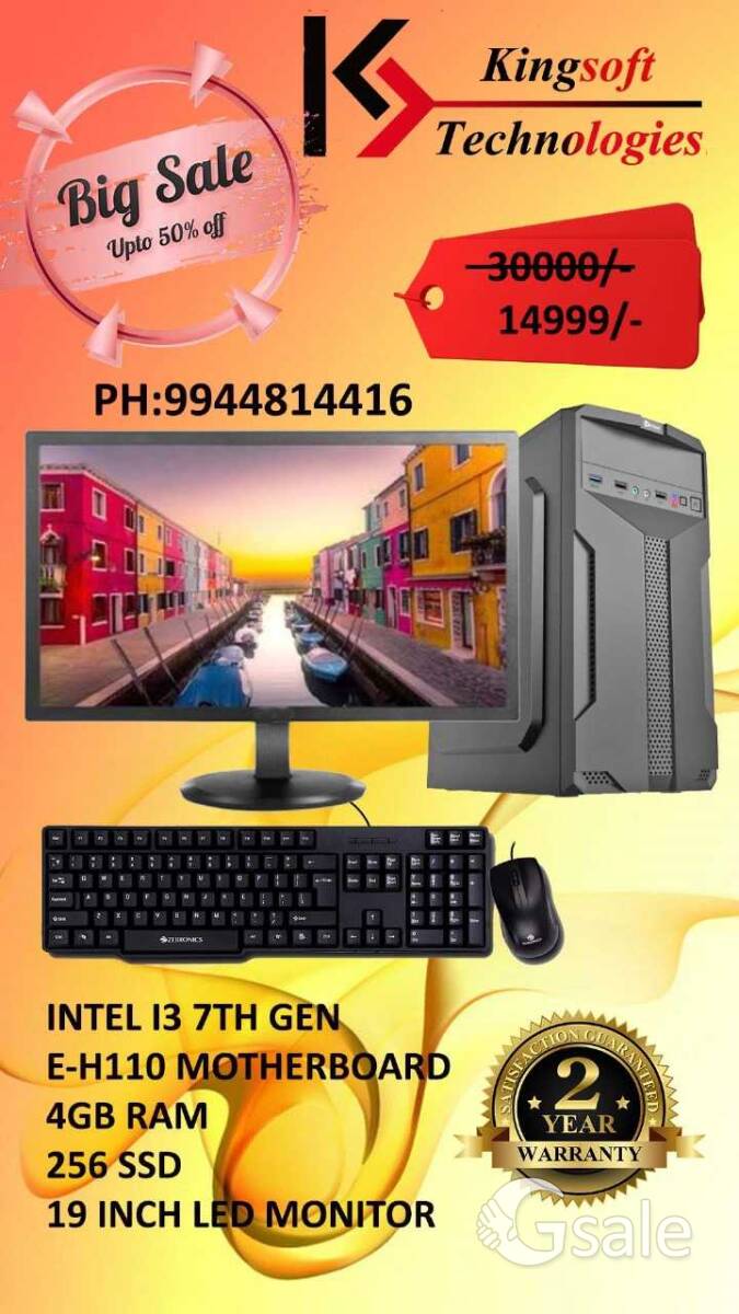 i3 7th gen Desktop sale 