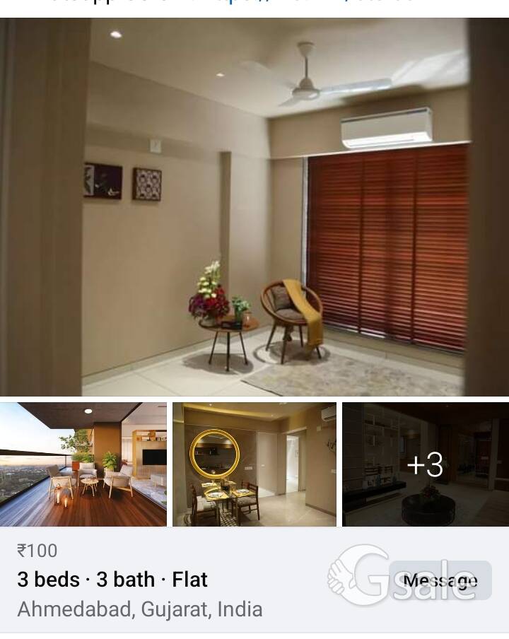 3Beds,3bath flats 
