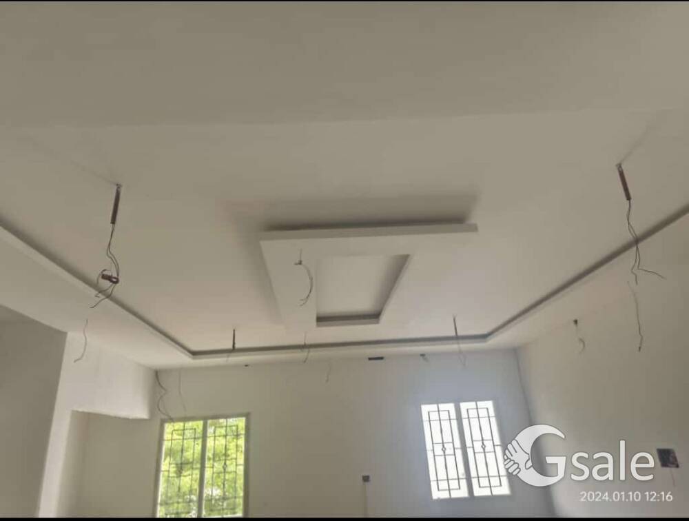 pop celling and cornice.
