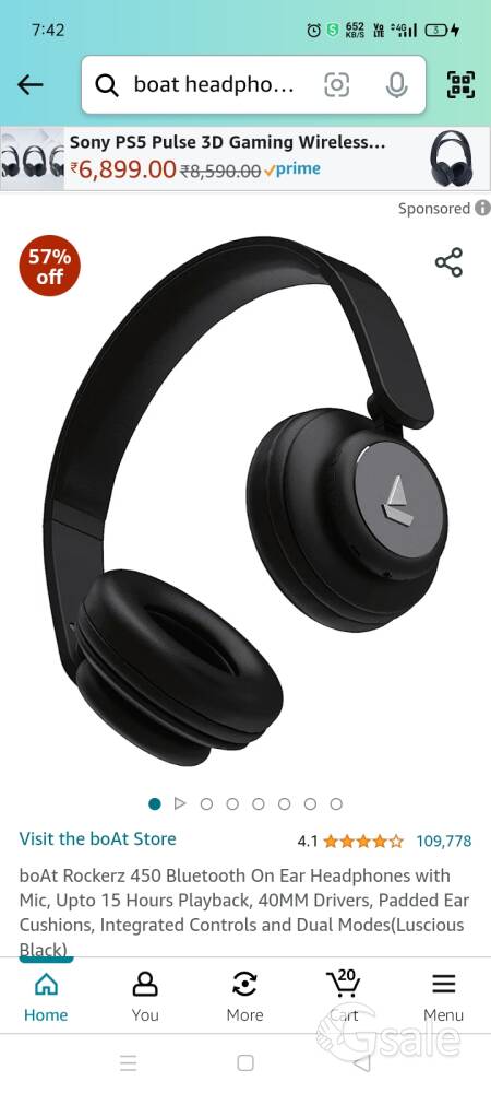 Boat rocker 450 headphone