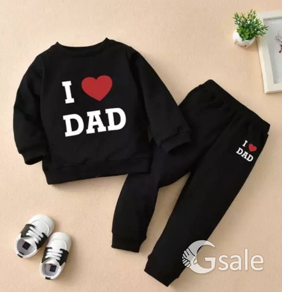 I Love Dad TrackSuit || Set of T-Shirt and Pant 
