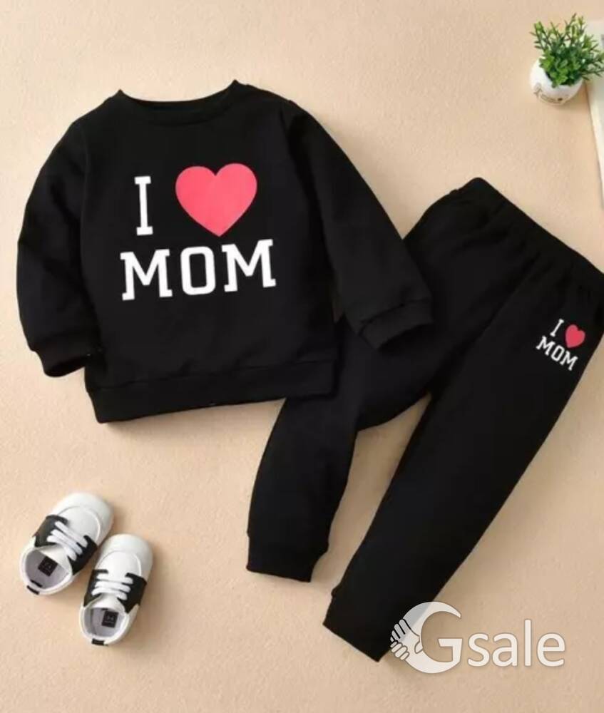 I Love Mom TrackSuit || Set of T-Shirt and Pant 