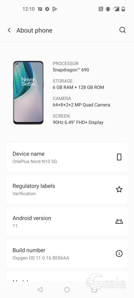 one plus nord10 5g