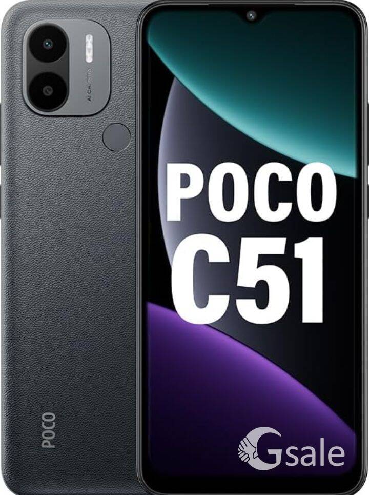 POCO C51 (Power Black, 6GB RAM, 128GB Storage)
