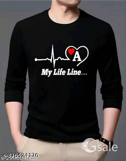 Full-Black My Lifeline Mens Tshirt 