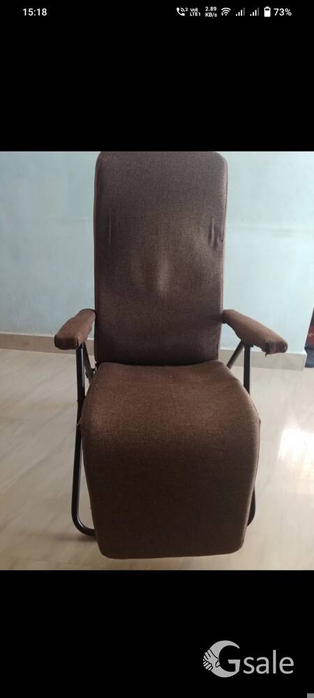Recliner Chair Furlay Brand , Fabric Manual Finish colour Coffee bean