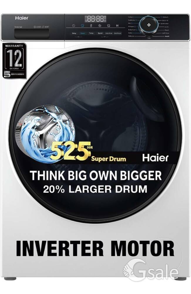 20 Days Old, Brand New HAIER Front Load Washing machine