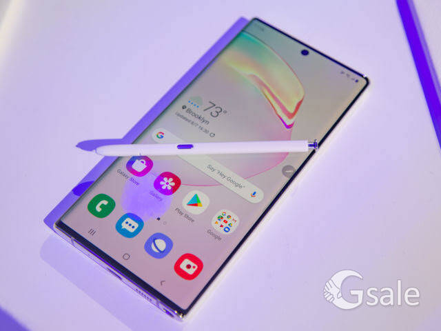 Samsung note 10 plus curved display phone 