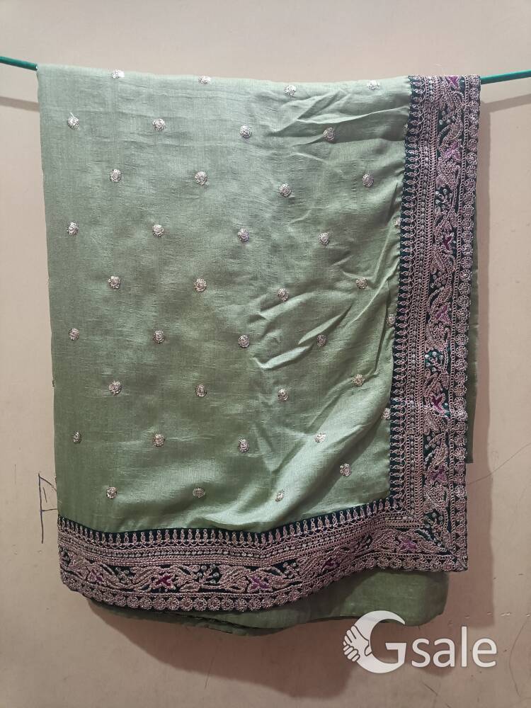 georgette Saree with unstitched blouse 
