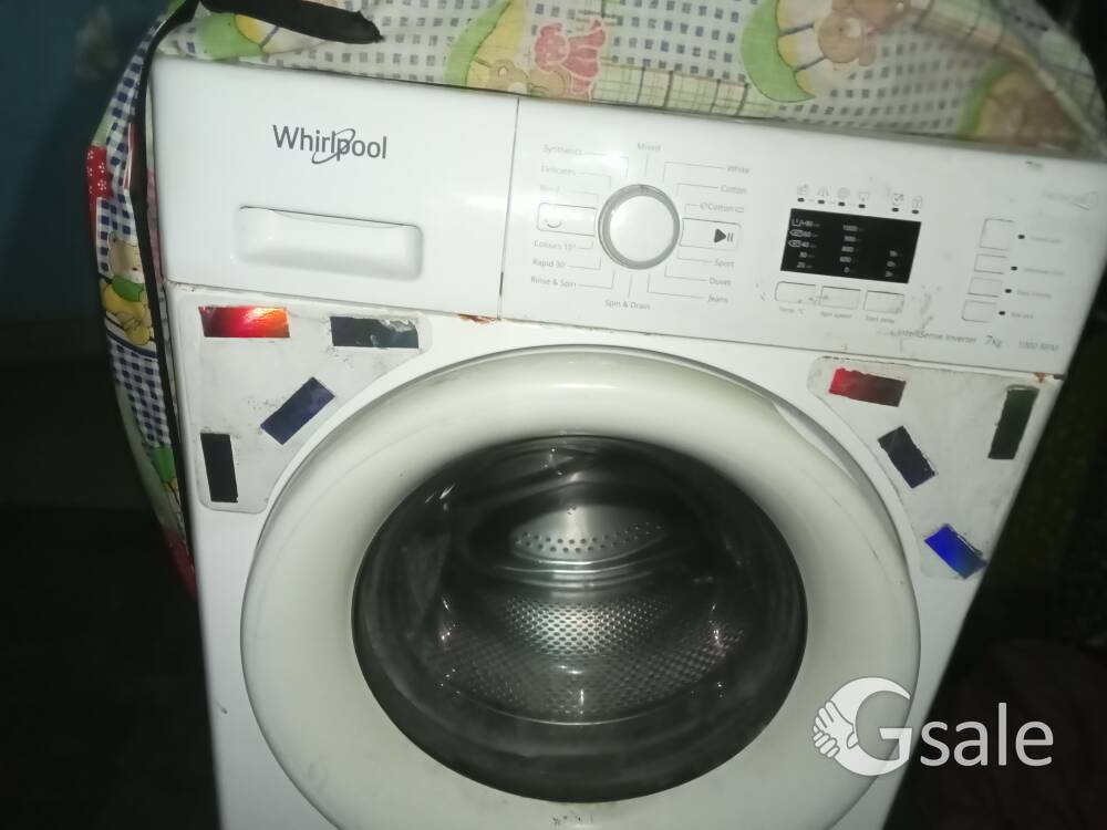 whirlpool whosing machin auto metic inverter 7 kg