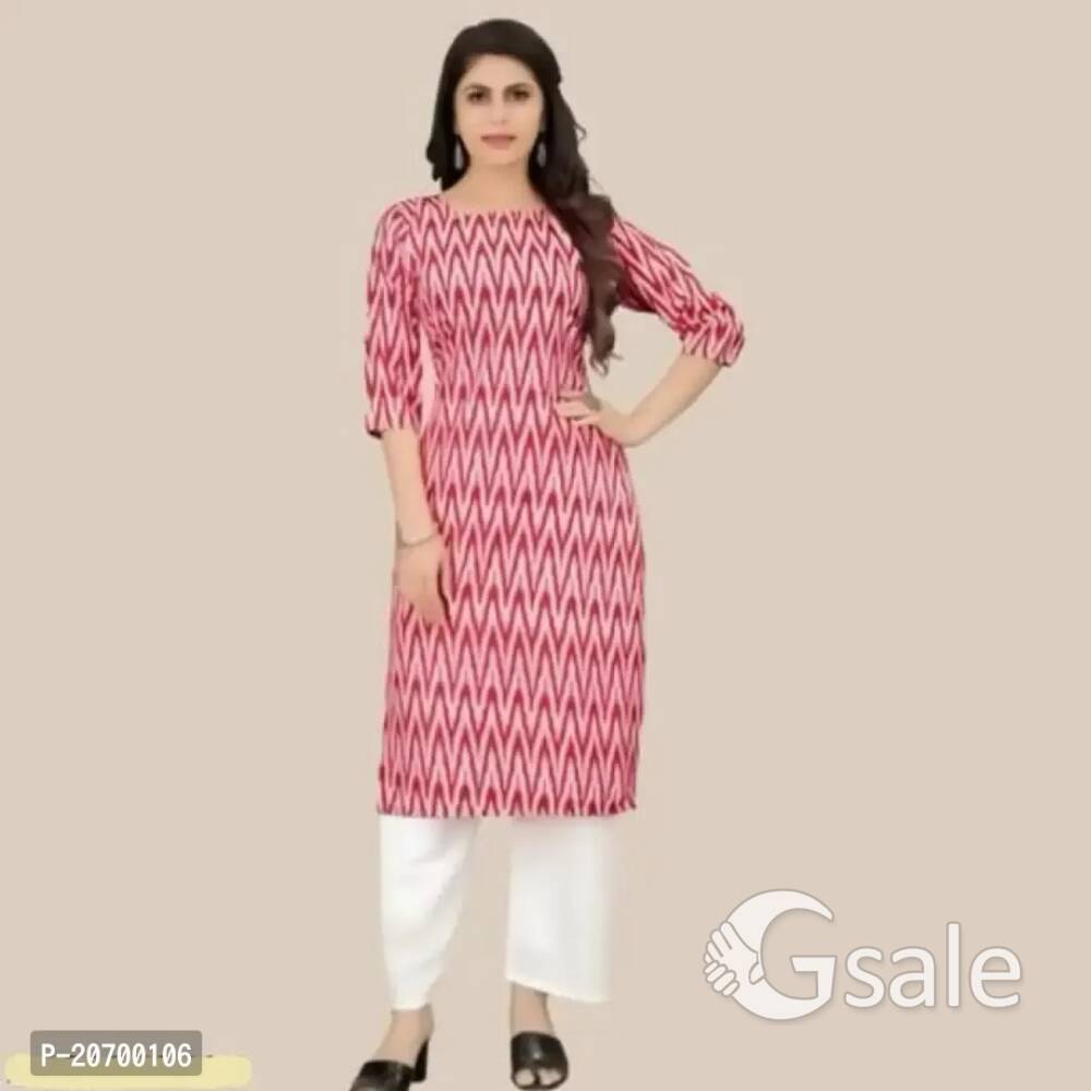 Fancy Crepe Kurti for WomenSize: SMLXL2XL Fabric:  Crepe Pack Of:  Single Type:  Stitched Occasion: 