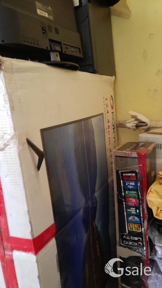 Android 55 inch tv with soundbar and subwoofer for sale with 