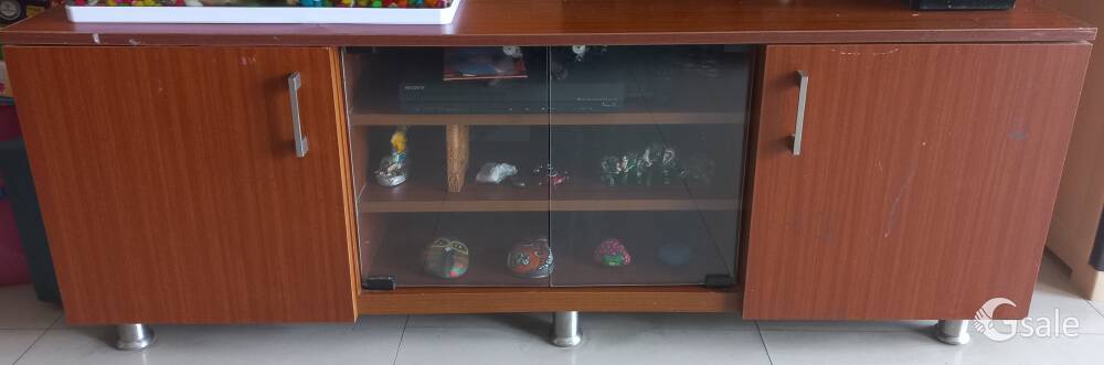 TV unit with glass door