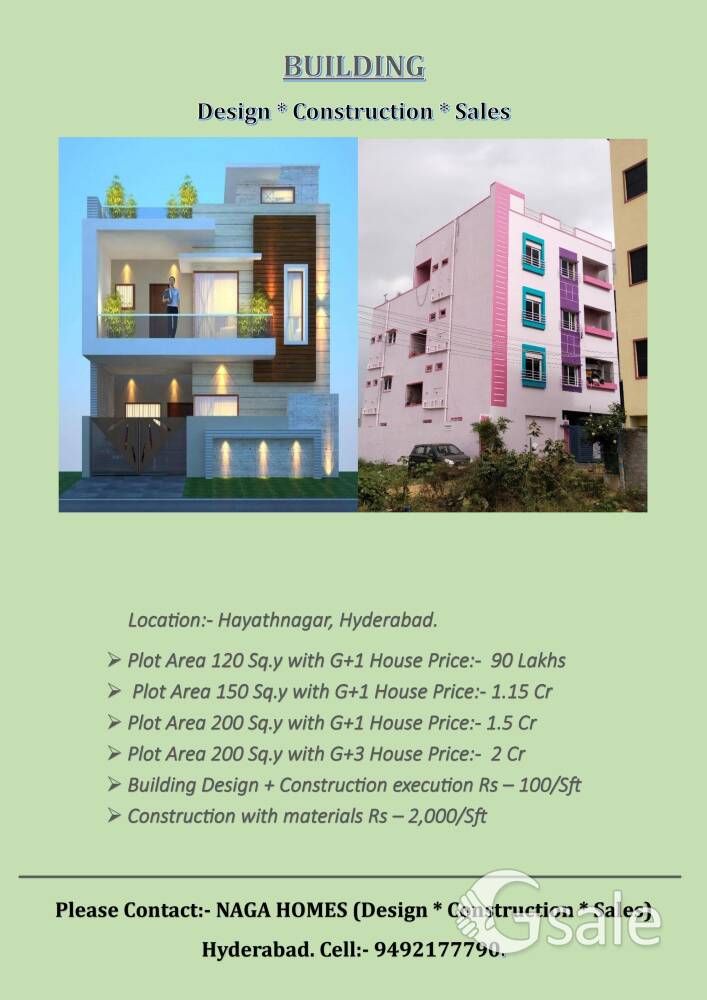 Building For sale at hayathnagar, hyderabad.