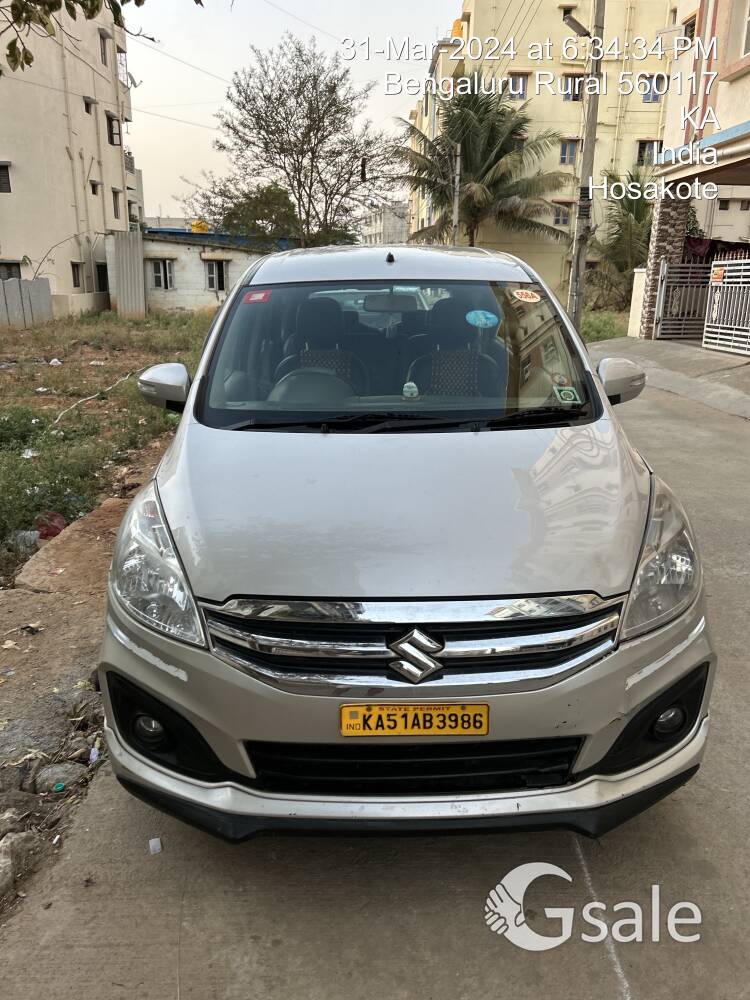 Ertiga Vdi 2018 Model, single owner showroom, maintenance, location in Bangalore