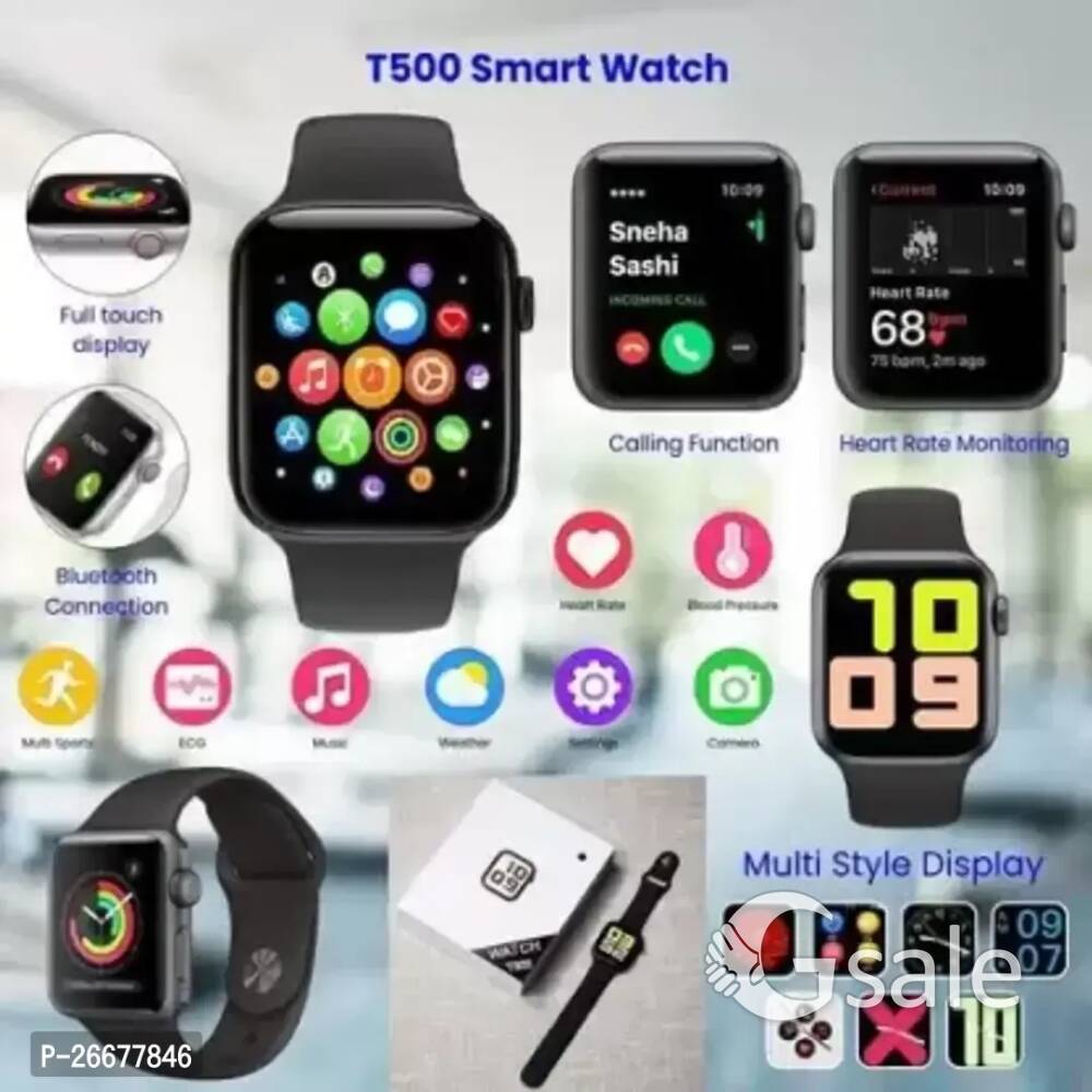 T500 Smartwatch for Boys and Men (Free Size Strap)