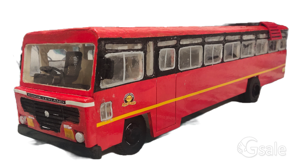 Charmingly Crafted: Handmade Indian Bus Miniatures for Sale