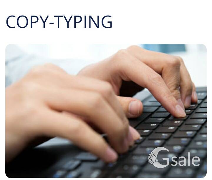 data entry and copy typing