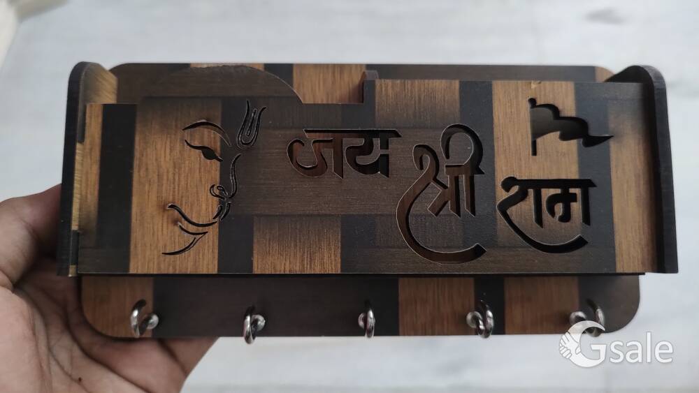 two mobile and keys holder with charging pot