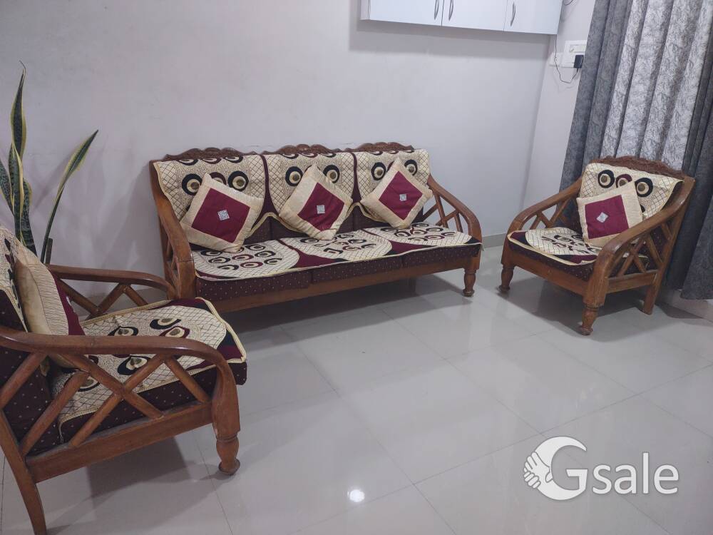 pure teak wood sofa set 