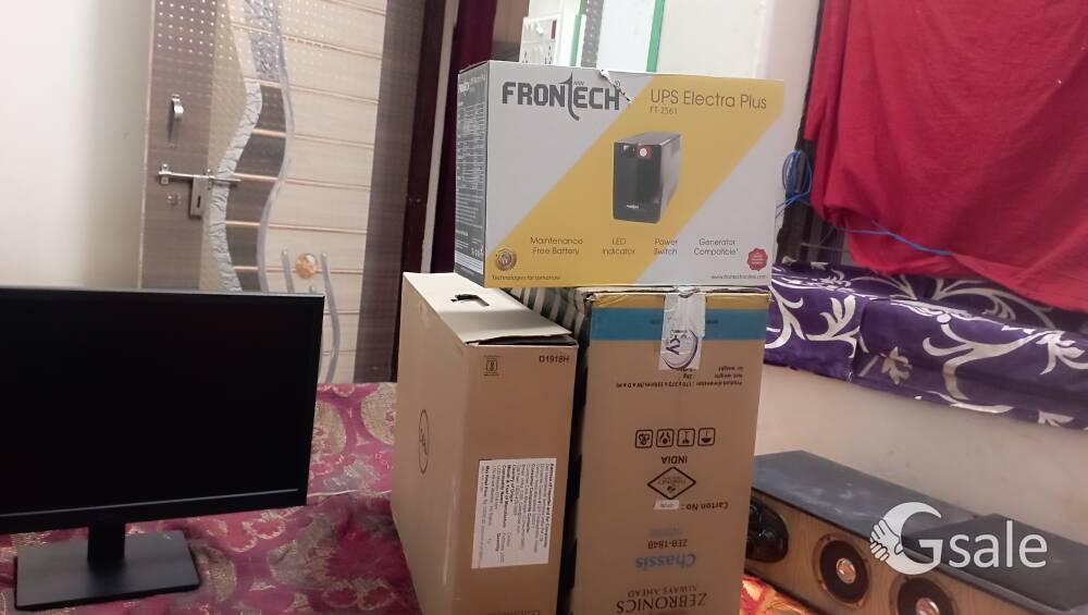 cpu zebronic 6gb Ram and monitor brand Dell with UPS 2 year guarantee and keyboard and mouse 