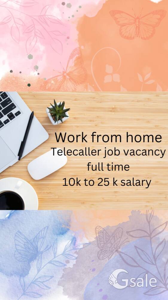 work from home job vaccancy for females as telecaller