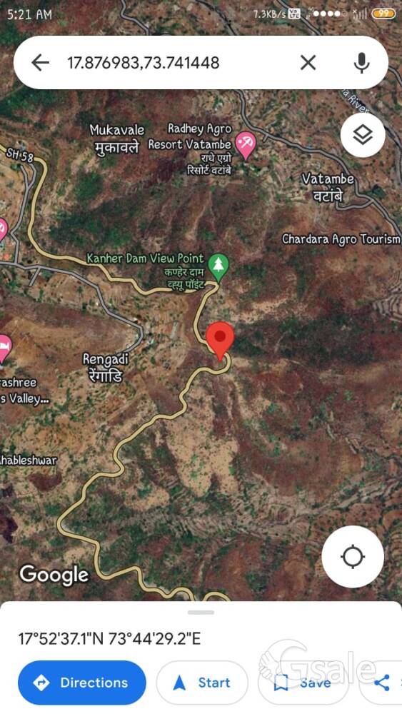road tuch plot in satara Mahabaleshwar 