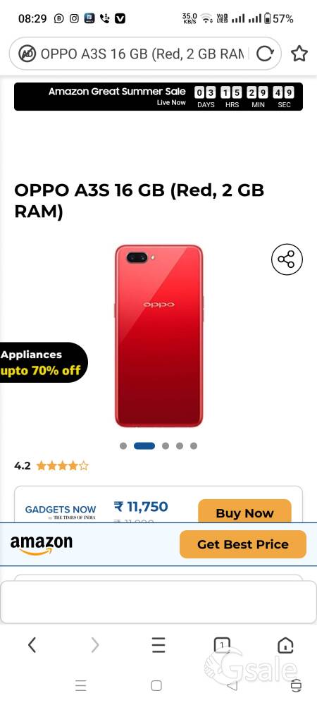 oppo A3s mobile 📲