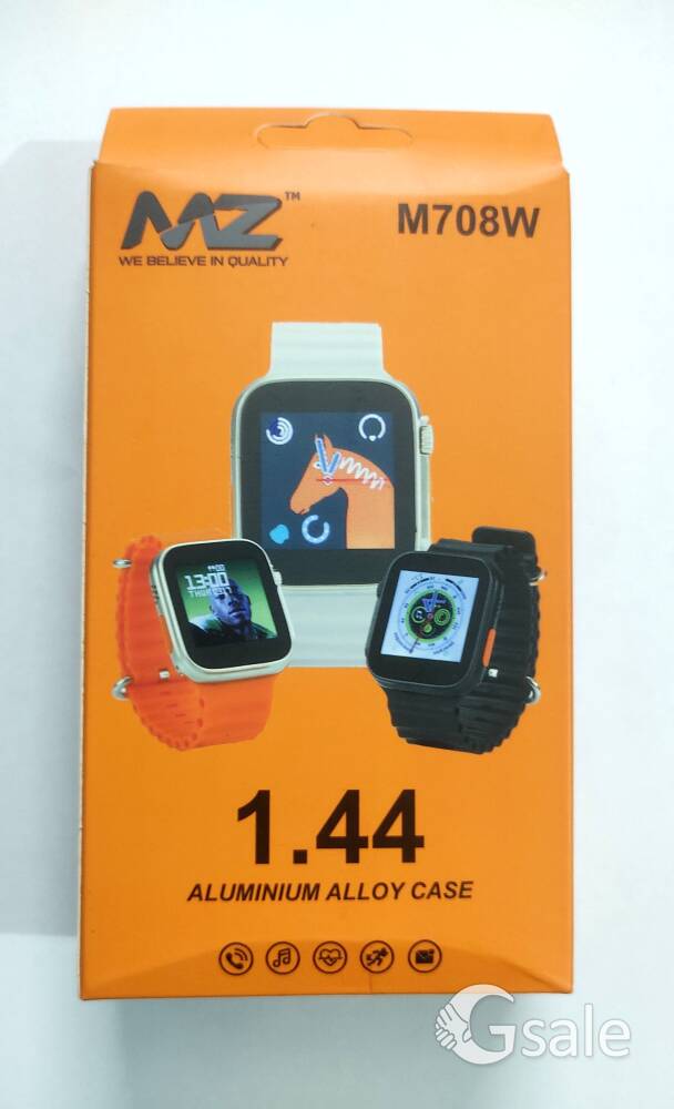 MZ M708W Smart Watch 1.44″ inch HD Display Campatible for Apple & Android (Orange)