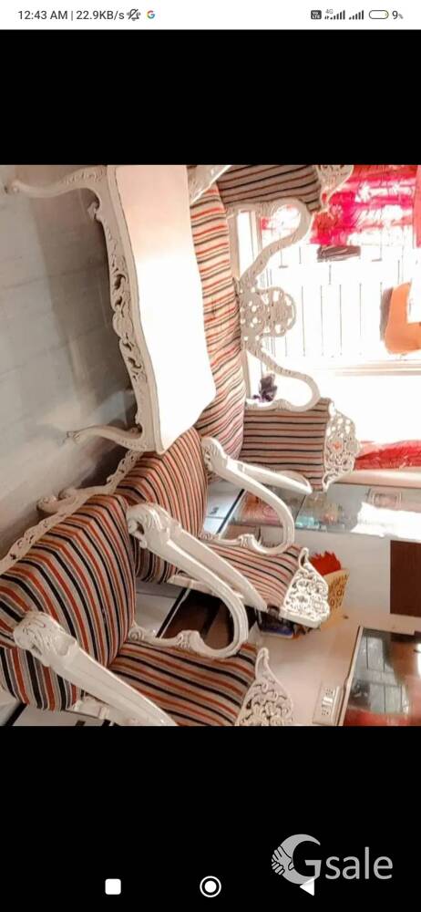 sofa set with table 