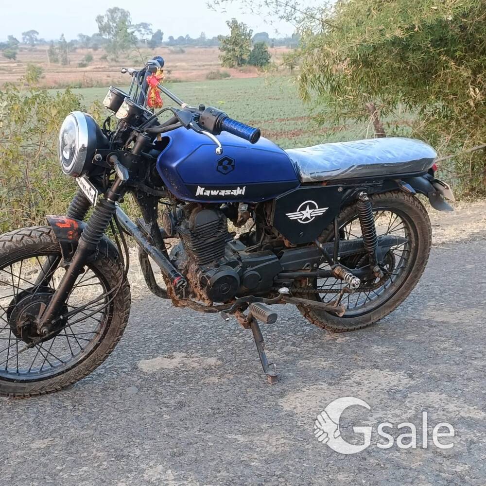This is modified bike with beauty of blue