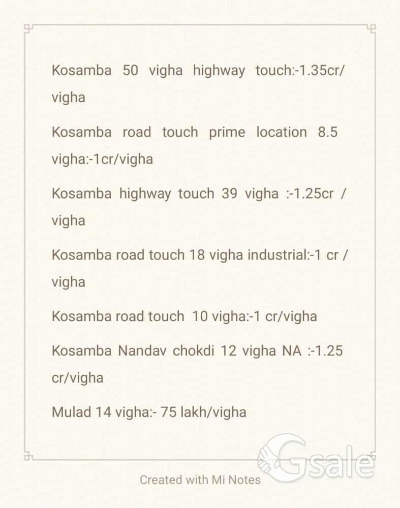 highway touch 8 land for sale 