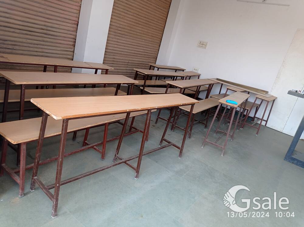 school furniture bench and desk