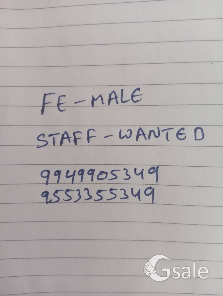 female staff wanted for xerox and system work