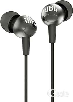 JBL C200SI, Premium in Ear Wired Earphones with Mic, Signature Sound, One Button Multi-Function Remo