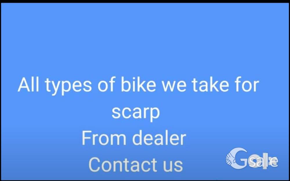 all types of bike we buy for scarp 
