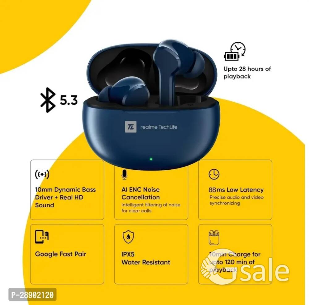 Modern Bluetooth 5.1 Noise Canceling In Ear Earbuds With Mic