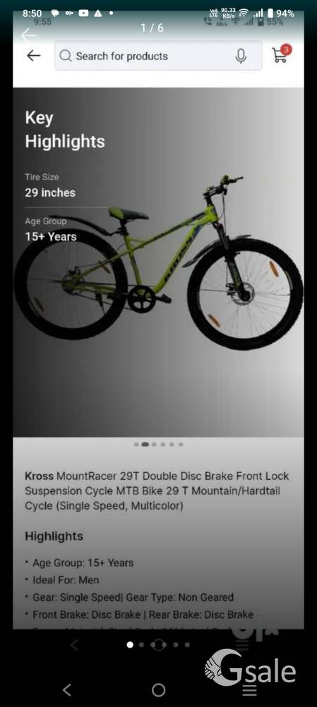 kross mtb bicycle