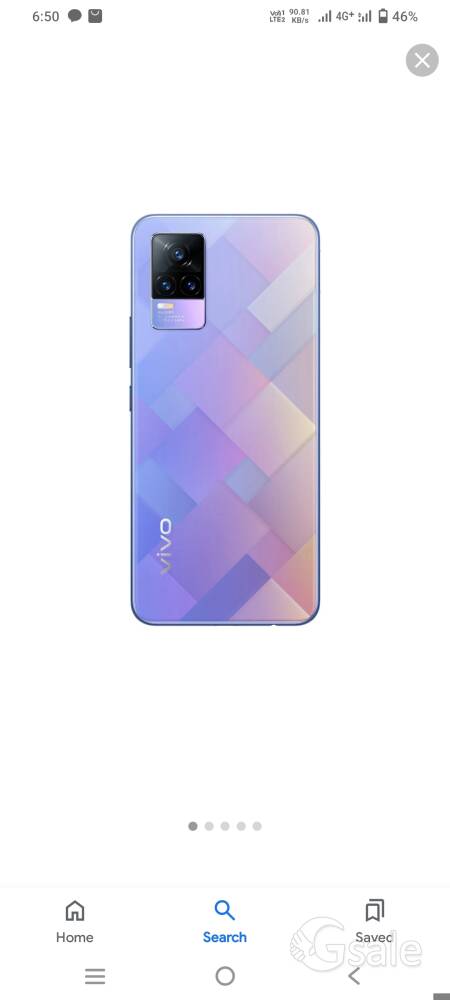 vivo y73 with box charger 