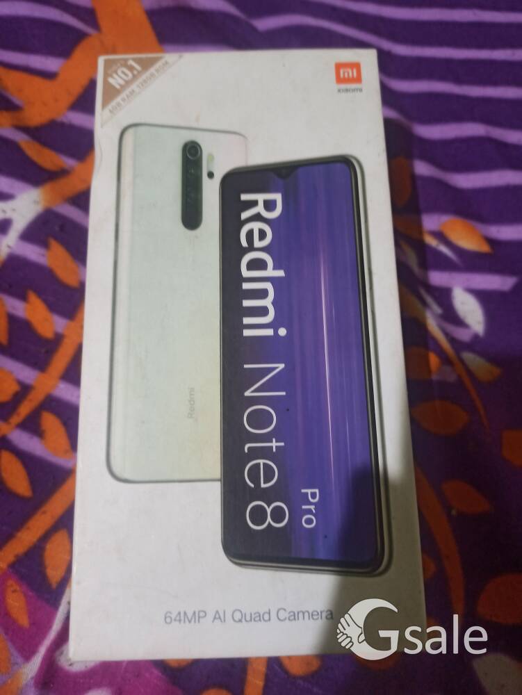 REDMI NOTE 8 PRO FULL BOX SELLING 6/128