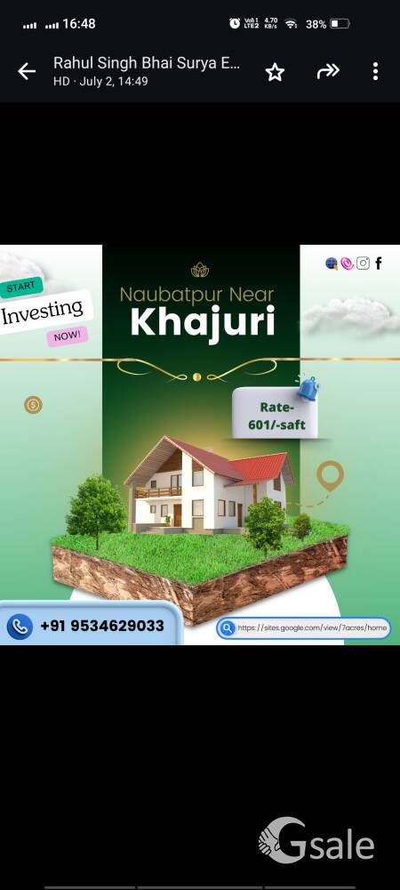 Investment plot in patna Near naubatpur 