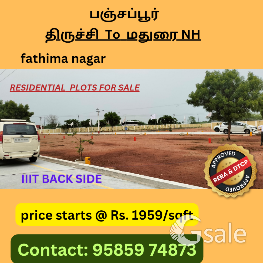Dtcp rera approved plots for sale in panjapur