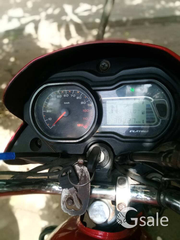 good condition bike and fix price model 2019 bajaj platina with disk brake