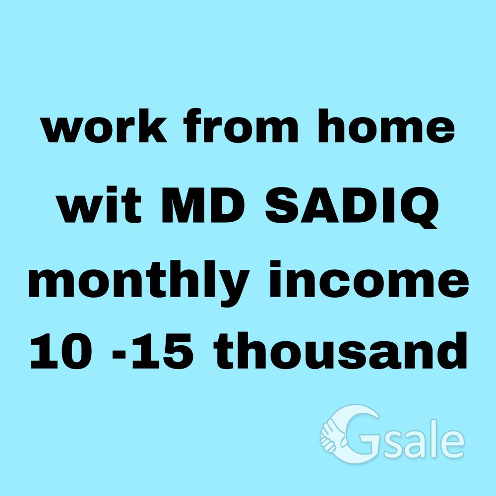 ONLINE EARNING PART TIME/ FULL TIME WORK WITH MD SADIQ 