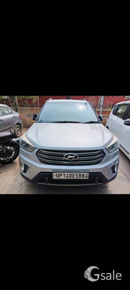 Creta sx 1.6 push button start 2017 manual 65000 km with service record original paint +916299456866