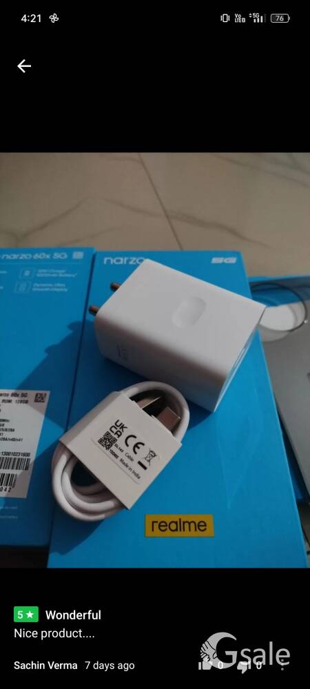 realme narzo60x 3month old