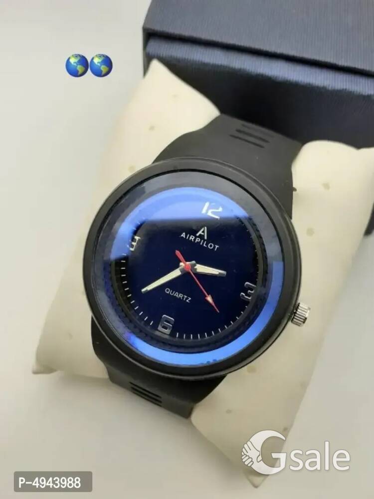 AIRPILOT Silicone Strap Analog Watches For Men