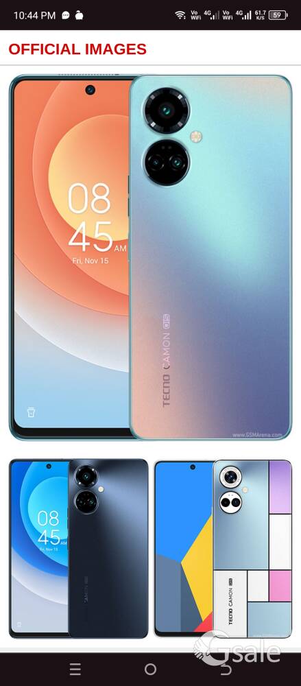 sale and exchange Tecno cammon 19