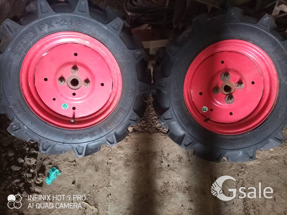 A Pair of 6-14 Size Apollo Tyre Tubes with Dicks 
